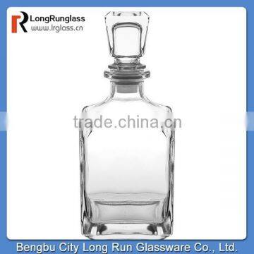 LongRun wholesale cheap glassware cup square shape glass vodka bottle/ decanter glassware wholesale