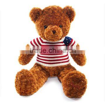 Lovely plush teddy bear with T-shirt