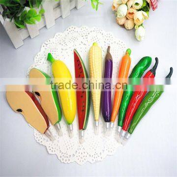 Newest Design Promotional Pen Wholesale Fruit Shaped Fancy Plastic Magnet Ball pens