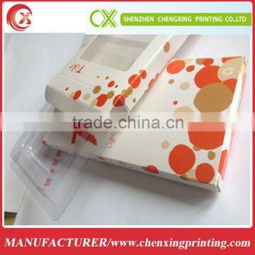 paper pazkaging box with pvc acetate window