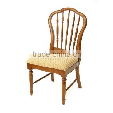 Top Quality Antique White Louis Style Home Furniture Dining Rustic Chair With Straw Seat