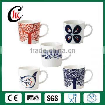 Wholesale Promotional New Design New Bone Custom Creative Ceramic Printed Tea Cup