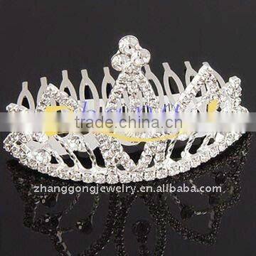 New design diamond tiara comb