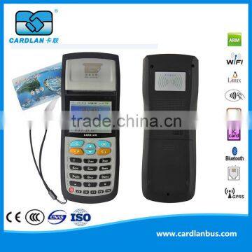 Contactless IC card reader for prepaid card cashless payment, with thermal printer