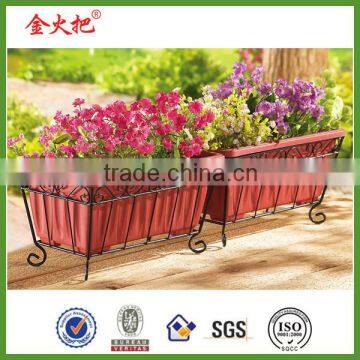 Garden Planters With Iron Stand