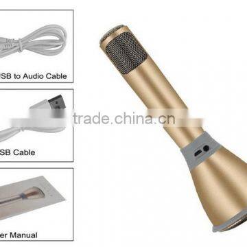 Mini Karaoke Player Microfone Professional Condenser Bluetooth Wireless Microphone With Amplifier