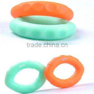 Yiwu Wholesale Professional High Quality Grip Strength Recovery Olive Shape Eco-friendly Silicone Massage Hand Grip Ring photo-3