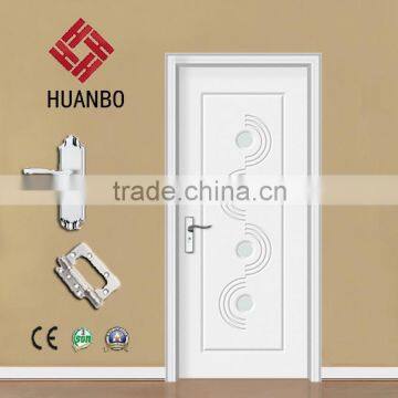 2015 newest design mdf pvc door internal wooden carved doors made in China