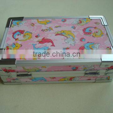 Fancy Pencil Box,standing Pencil Case With Velvet and Bag Inner,plain Pencil Case