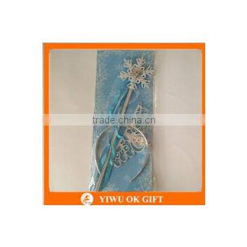 Wholesale Frozen Elsa Gemstones Crown Frozen Tiara And Magic Wand Set