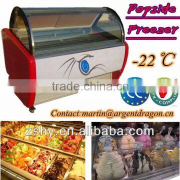 CE Ice Cream Freezer Display Cabinet