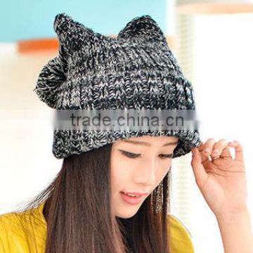 Winter outdoor warm winter knitted /hat women