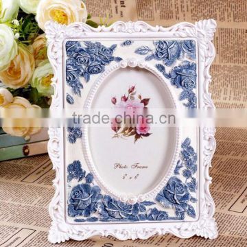 Wholesale Shabby chic decor blue baroque photo frame