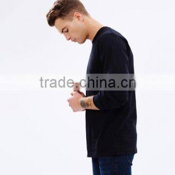 LS Black Tee Shirts for Men 100% Cotton