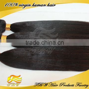 high quality and fast delivery light yaki straight low price virgin bresilienne hair