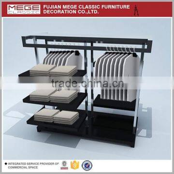 Functional double-side commercial clothes display rack