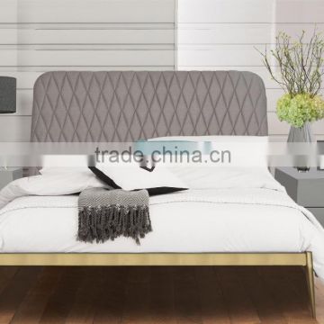 Golden Metal queen size bed