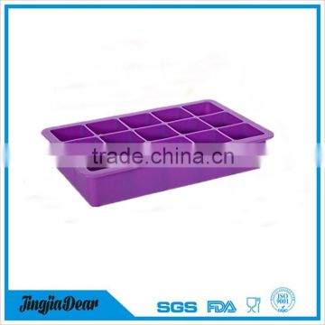 Tovolo perfect ice cube tray,15 King cube 15 cavity Jumbo ice cube trays,100% food grade silicone ice tray