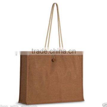 Shopping ECO FRIENDLY Shopper REUSABLE Grocery Natural Tote Jute Bag