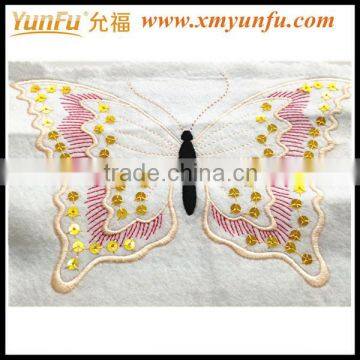 Applique embroidery and sequin patches