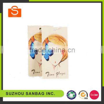 Recyled Paper Hang Tag,Fashion Printed Paper Tag, Garment Clothing Hangtag