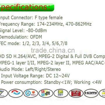 DVB-T3000CI Car DVB-T TV Box MPEG2-4 DTV Europe TNT TDT CA High Speed photo-5