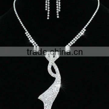 Wedding Elegant Necklace Earrings Set CS1192