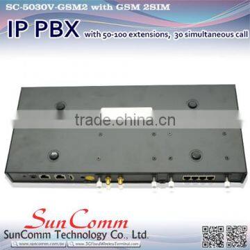 SC-5030V-GSM2 Office Wireless GSM 2SIM IP PBX With 50-100ext 30 Simultaneous Call photo-4