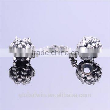 Factory Direct Supply Silver Charm S925 Pinenut Silver Bead Safety Chain Fit for All Brand European Bracelet A017 photo-2