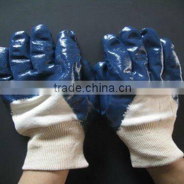 Blue Nitrile 3/4 dipped gloves