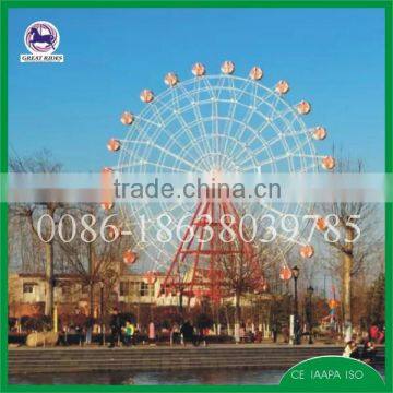 Amusement ride 65m height sightseeing ferris wheel for sale