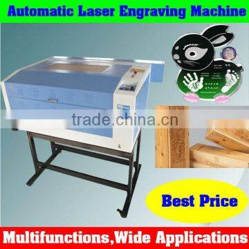 Automatic Durable Laser Engraving Cutting Machine in Stocks with Wide Applications for Chamois,Ceramic,Rubber