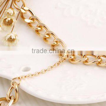 Saudi India Wedding Bridal Gold Chain Bracelet Rings photo-5