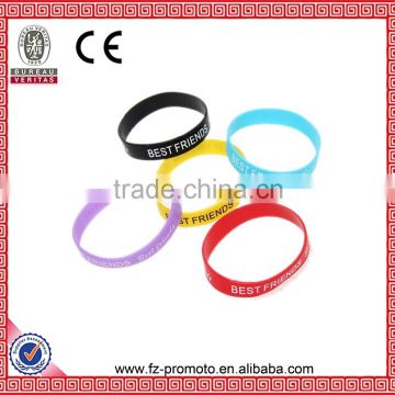 Good Sale Promotion Silicone Wristband Custom Bracelet Fashion Silicone Wristbands Without Color