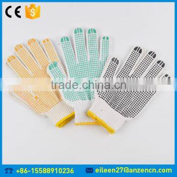 China Manufacturer Colorful Safety Hand Knitted PVC Dot Cotton Glove With Cheap Price