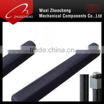 high strength black mild steel threaded rod