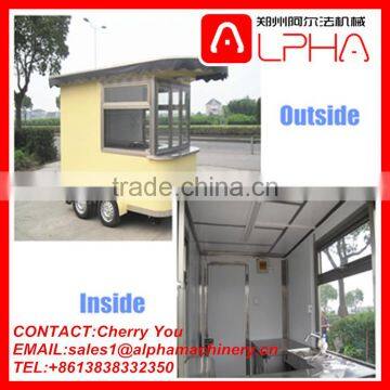 Bakery food cart trailer for sale/mobile fryer food cart/snack trailer