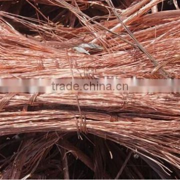 Clean copper wire scrap 99.99% inspection