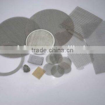 spin pack filter dia 10mm/ stainless steel wovem emsh filters /dia 15mm oil filter disc/Stamping screen Wire mesh filter