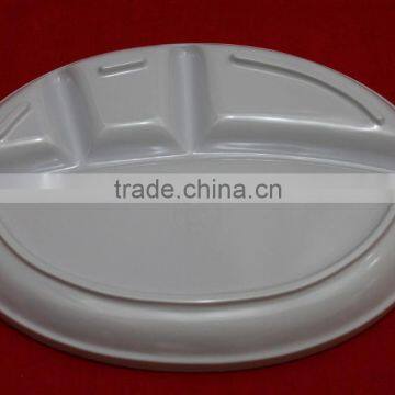 Malaysia Made Melamine 4 Compartments Oval Food Plate photo-5