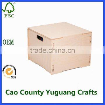 Unfinished Wooden File Box Wooden Decorative Paper File Storage Boxes Crates