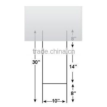 Welded galvanized H Frames 10x30' Wire Step Stakes