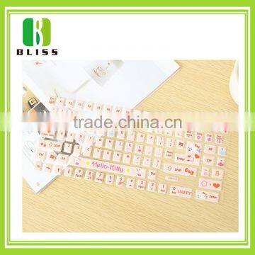 Custom Note Book Decorative Arabic Lapto Keyboard Label Fluorescent Keyboard Sticker photo-5