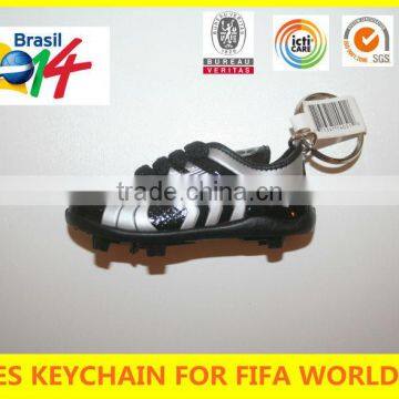 world cup 2014 cheap canvas shoes keychain