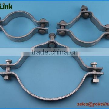 High quality galvanized electric pole clamp/pole band for overhead line fittings