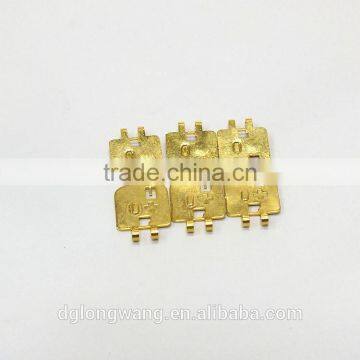 Brass battery shim