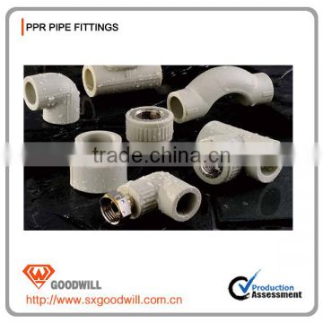 Plastic hot sell ppr plumbing pipe fittings for water china manufacturer