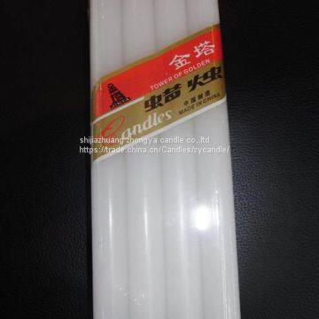 candle manuacture white stick candles to africa market