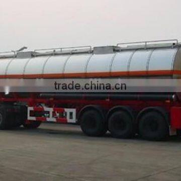 3 axle 40000l Aluminum fuel tank semi trailer