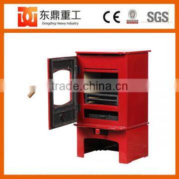 Red Colour Enamel Wood Burner Stove/Fireplace With European Style HF905UAE for Selling